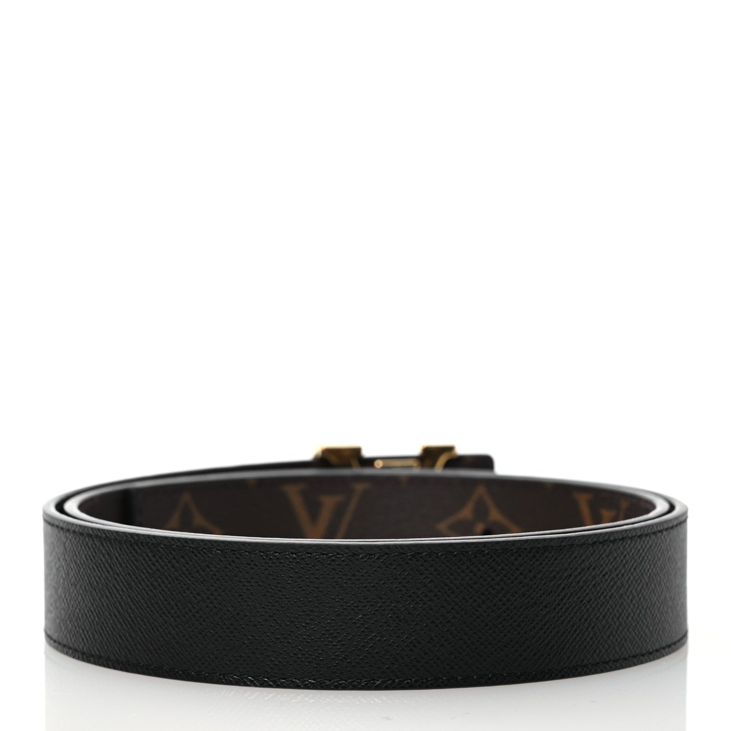 Calfskin Monogram 30mm LV Iconic Reversible Belt 80 32 Black