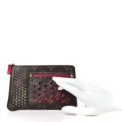 Louis Vuitton Monogram Perforated Pochette Plat Fuchsia 2 of 6