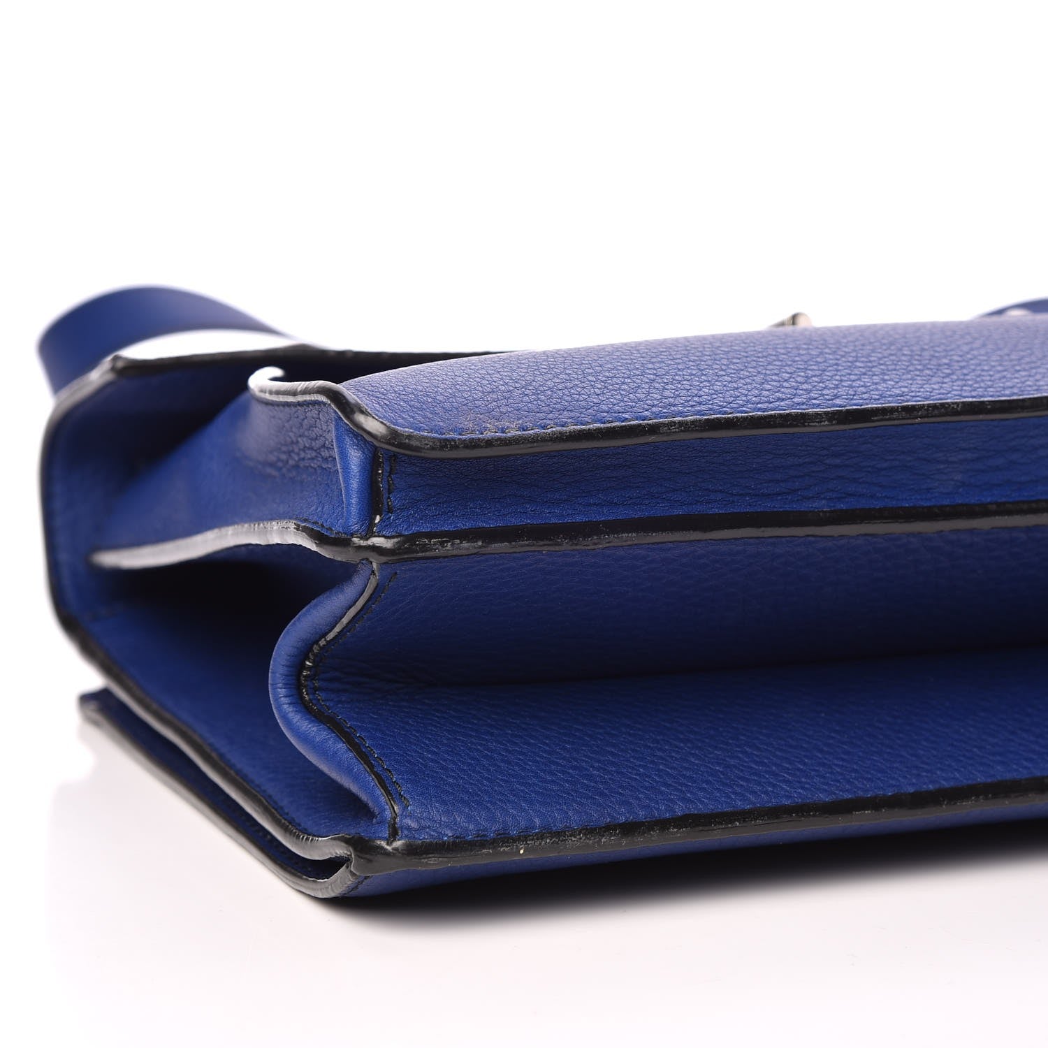 Proenza Schouler Grained Calfskin Medium Hava Top Handle Bag Lapis 8 of 9