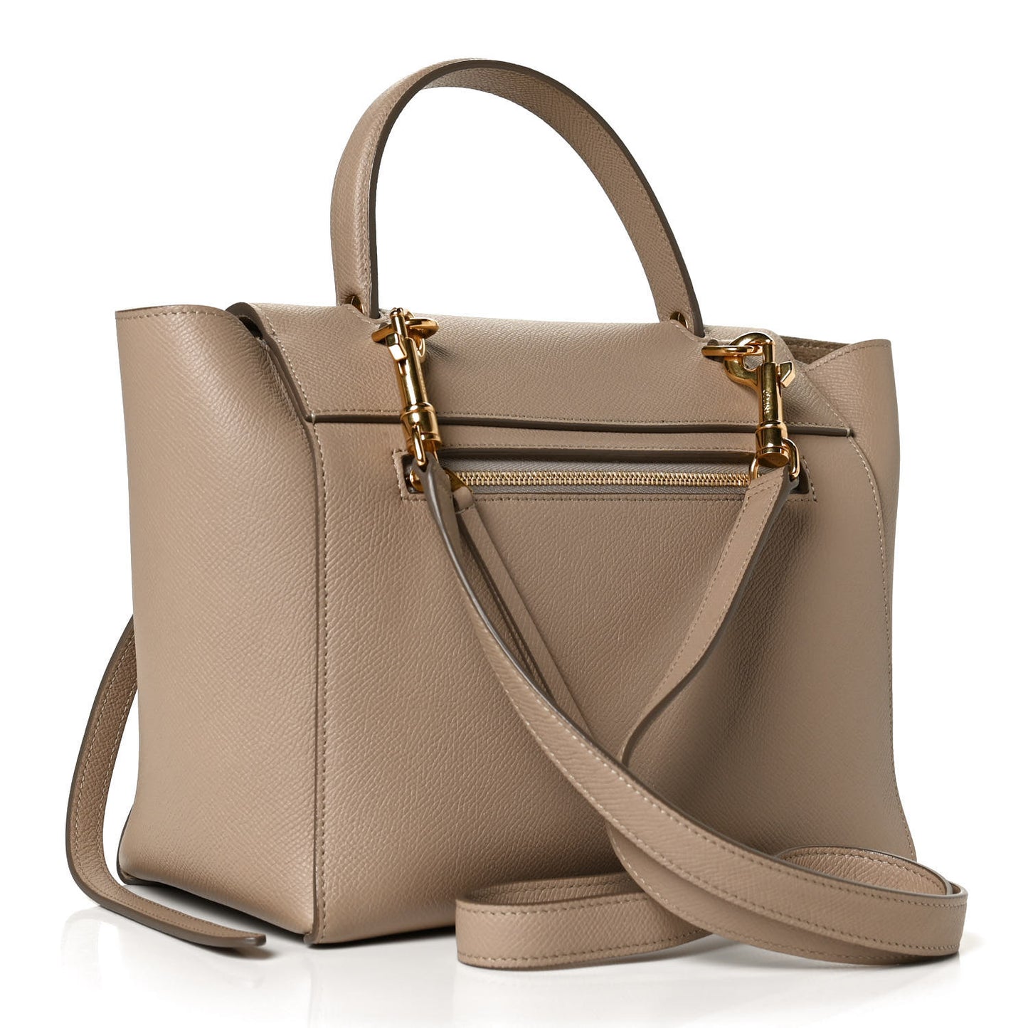 Grained Calfskin Micro Belt Bag Light Taupe