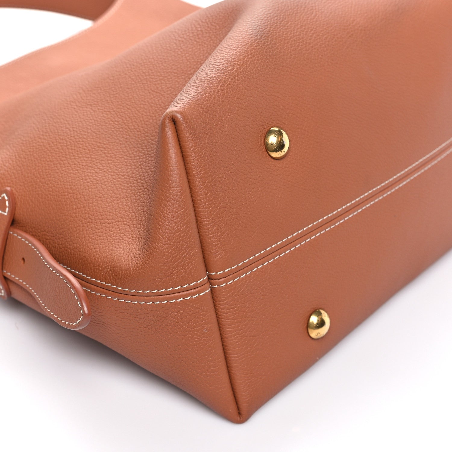 Louis Vuitton Grained Calfskin Low Key Hobo MM Cognac 9 of 10