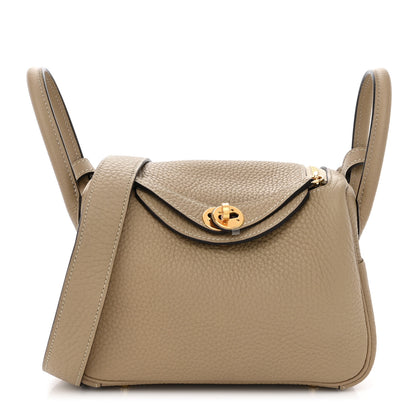 Hermes Taurillon Clemence Mini Lindy 20 Trench 1 of 9