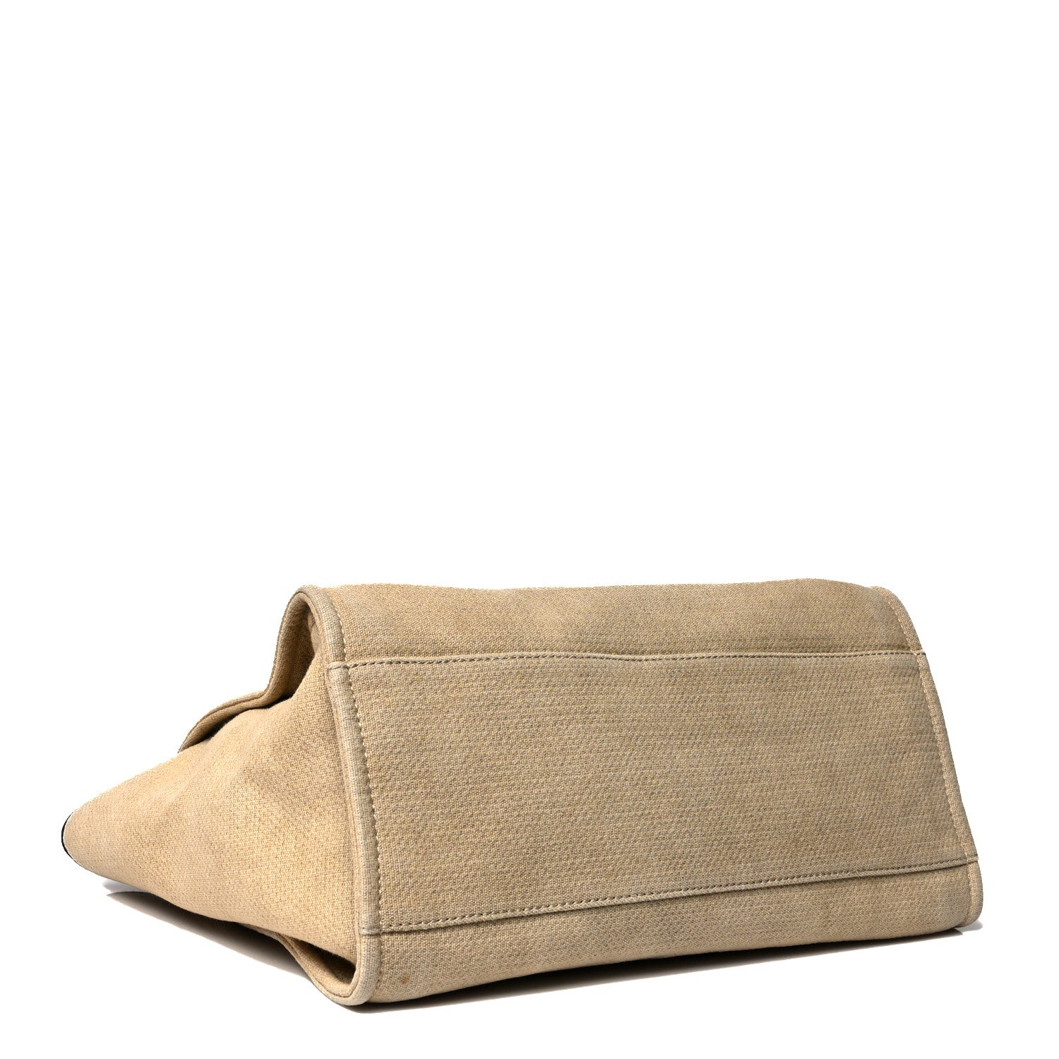 Chanel Canvas Medium Deauville Tote Beige Black 4 of 13