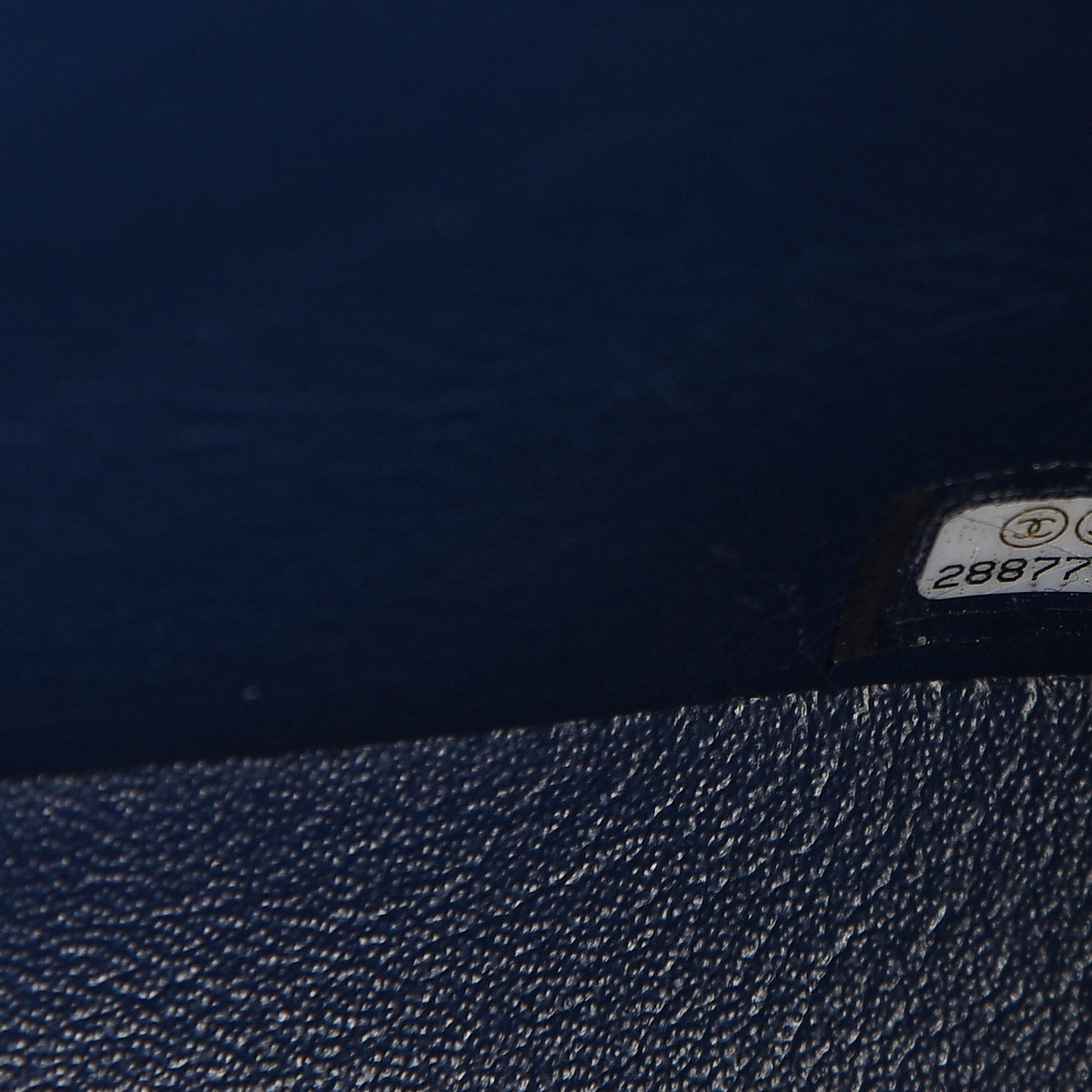 Caviar Quilted Jumbo Double Flap Navy Blue