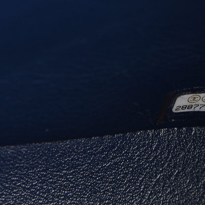 Chanel Caviar Quilted Jumbo Double Flap Navy Blue 6 of 10