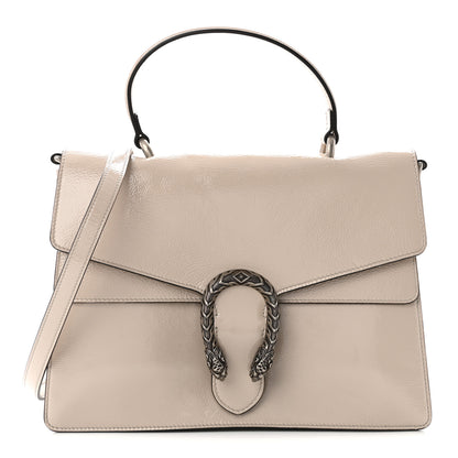 Gucci Crinkled Patent Medium Dionysus Top Handle Bag Sphinx 1 of 10