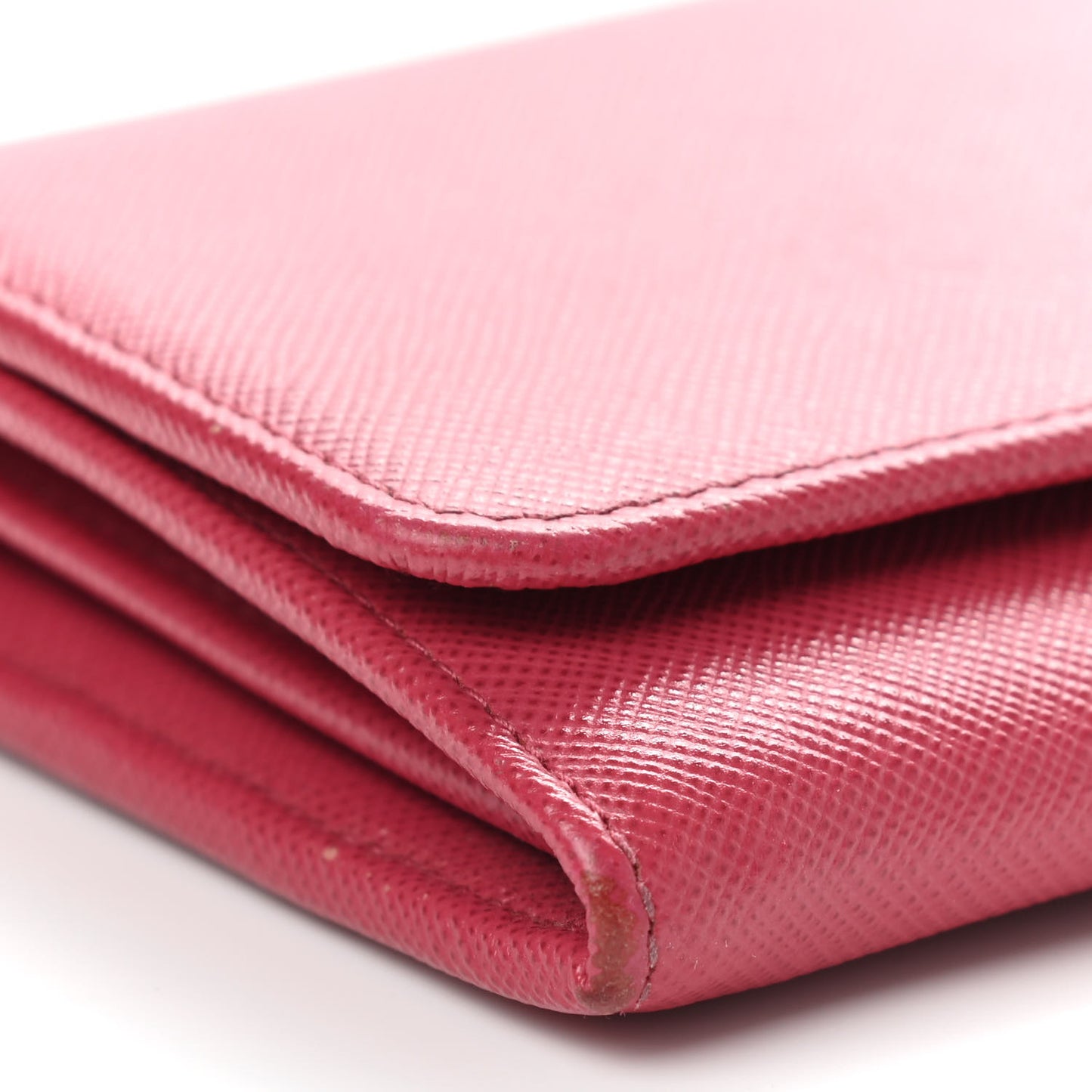 Saffiano Metal Flap Wallet Peonia