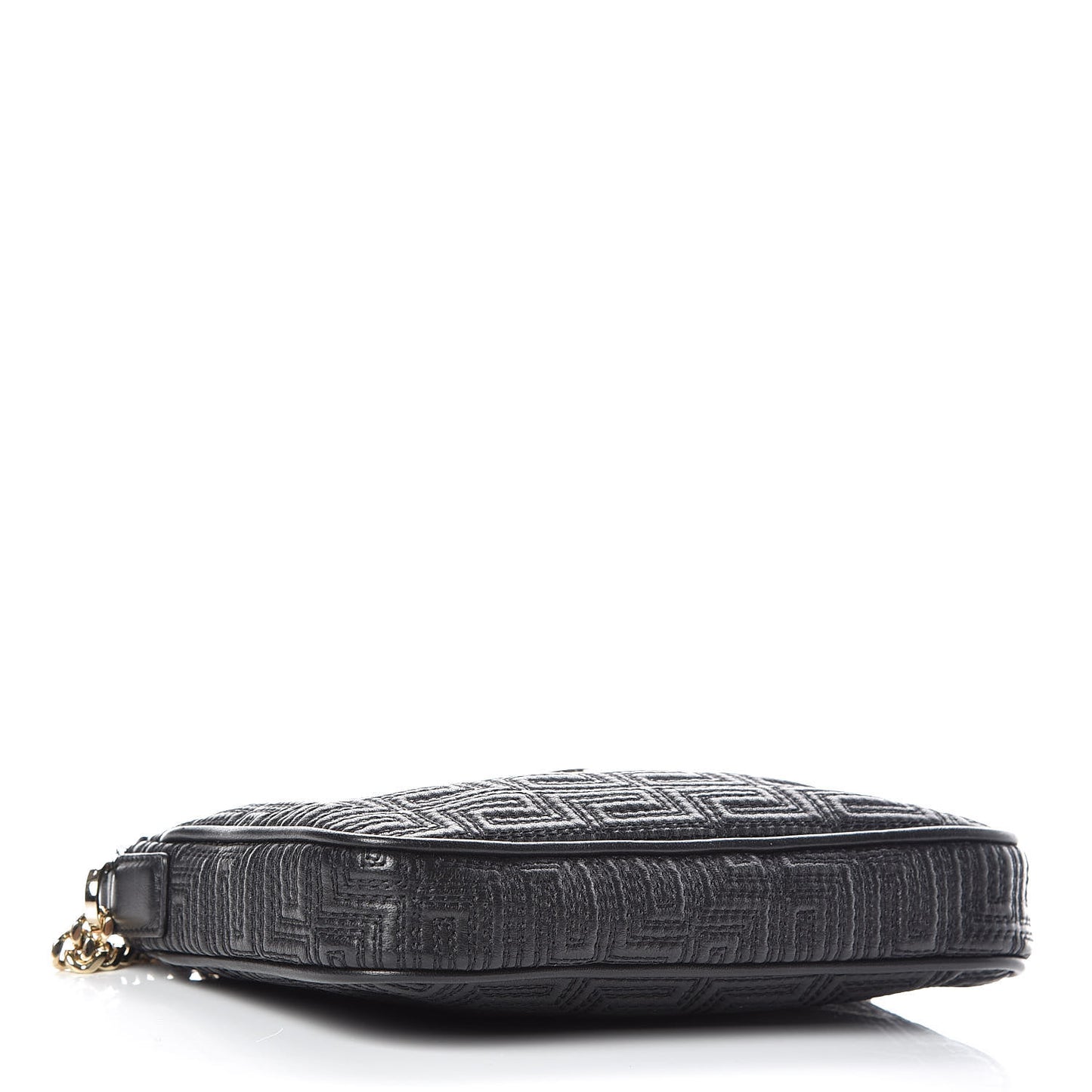 Nappa Quilted Palazzo Chain Crossbody Bag Black