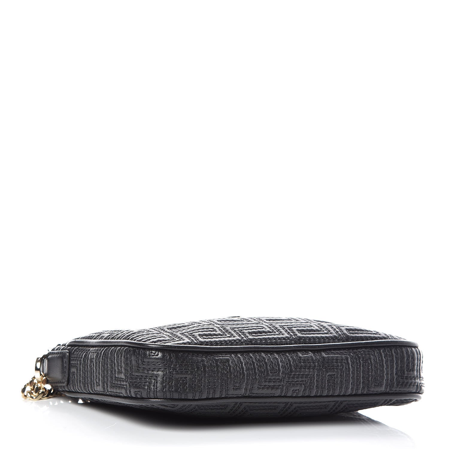 Versace Nappa Quilted Palazzo Chain Crossbody Bag Black 4 of 9