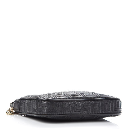 Versace Nappa Quilted Palazzo Chain Crossbody Bag Black 4 of 9