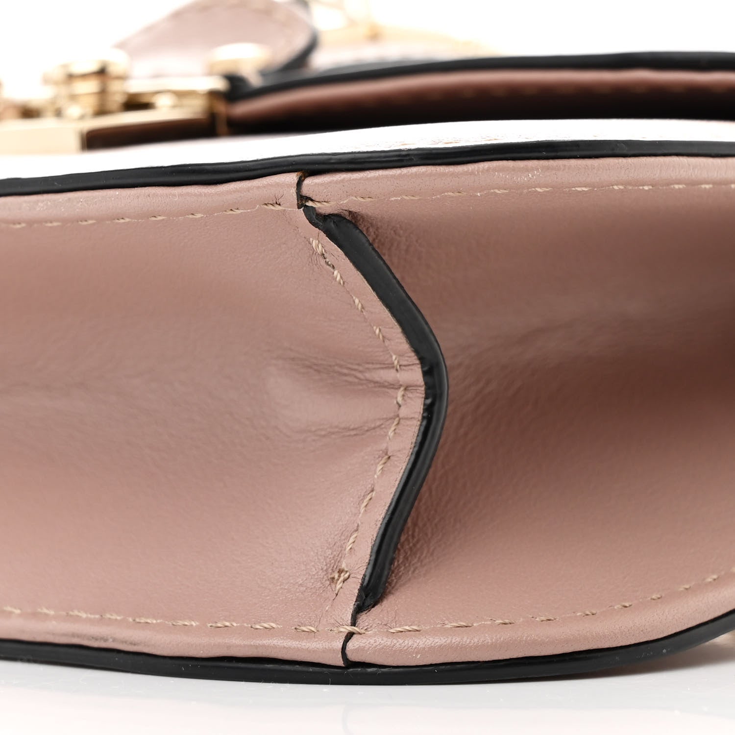 Valentino Garavani Vitello Small Glam Lock Rockstud Flap Poudre 10 of 11