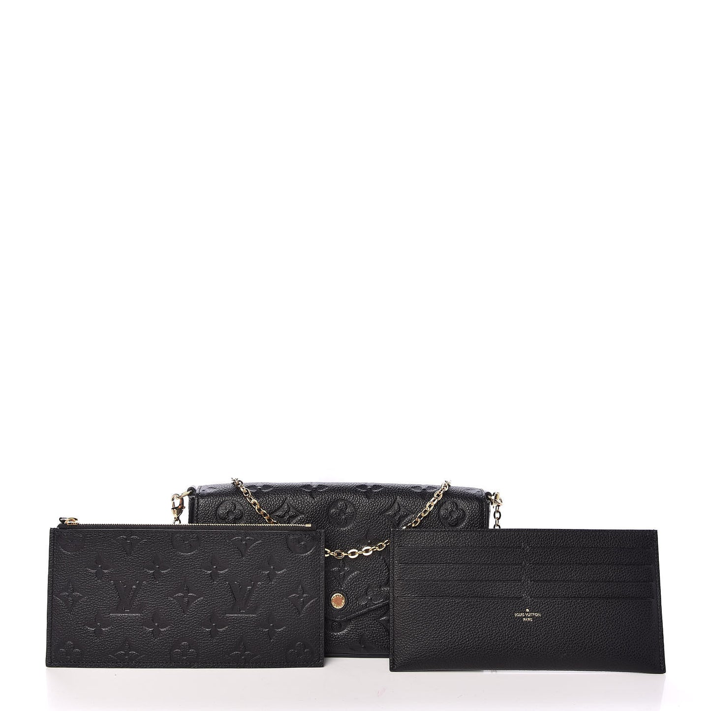 Empreinte Pochette Felicie Chain Wallet Black