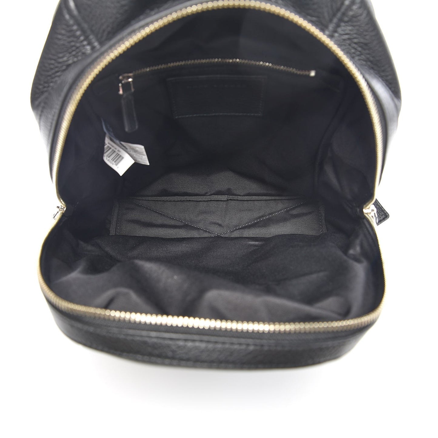 Pebbled Calfskin Biker Backpack Black