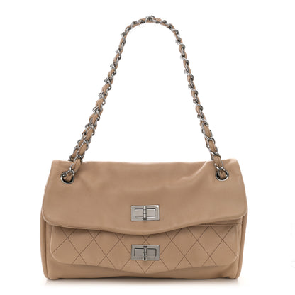 Chanel Lambskin Quilted Large Mademoiselle Double Flap Light Brown 1 of 13