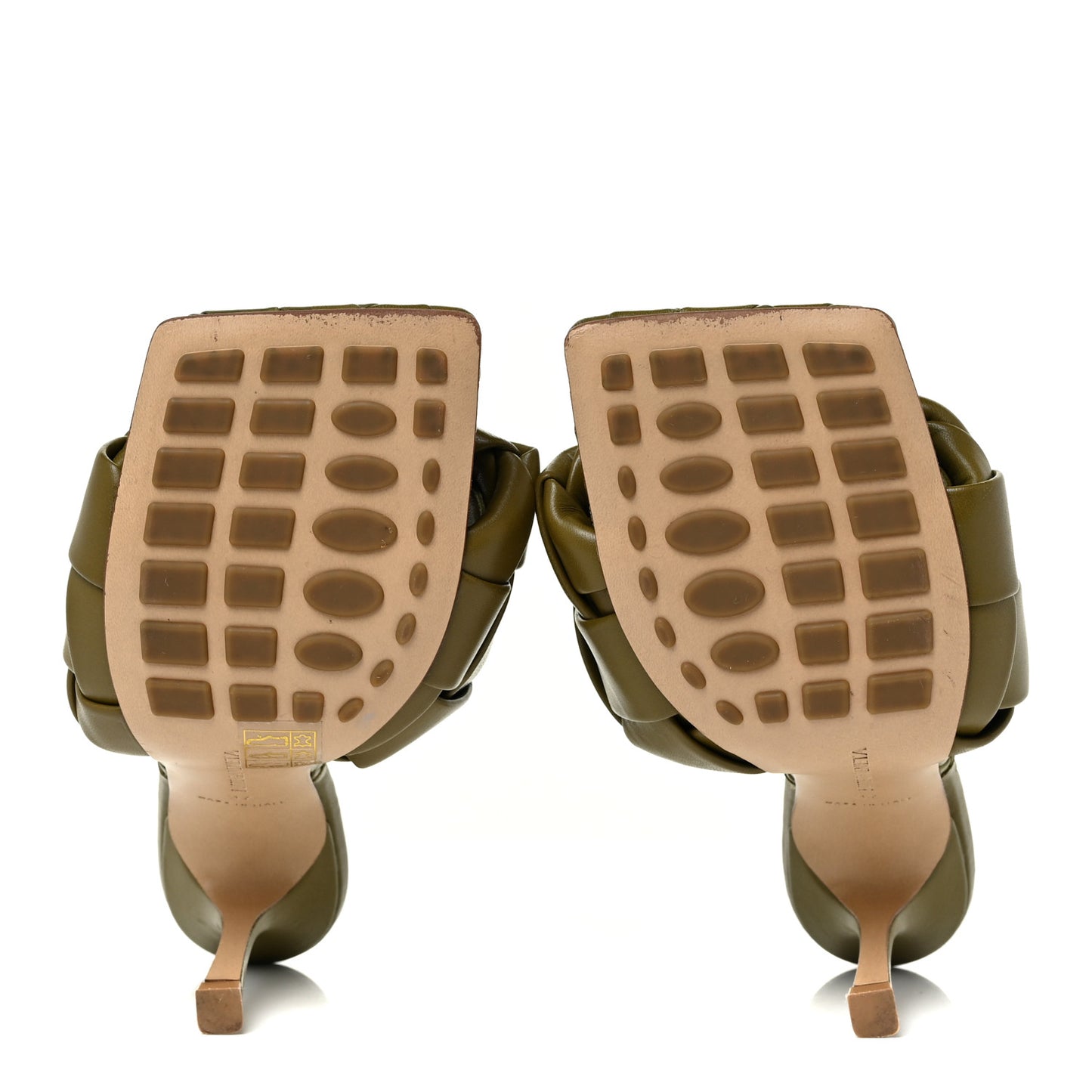 Nappa Maxi Intrecciato Lido 90mm Mule Sandals 37 Fudge