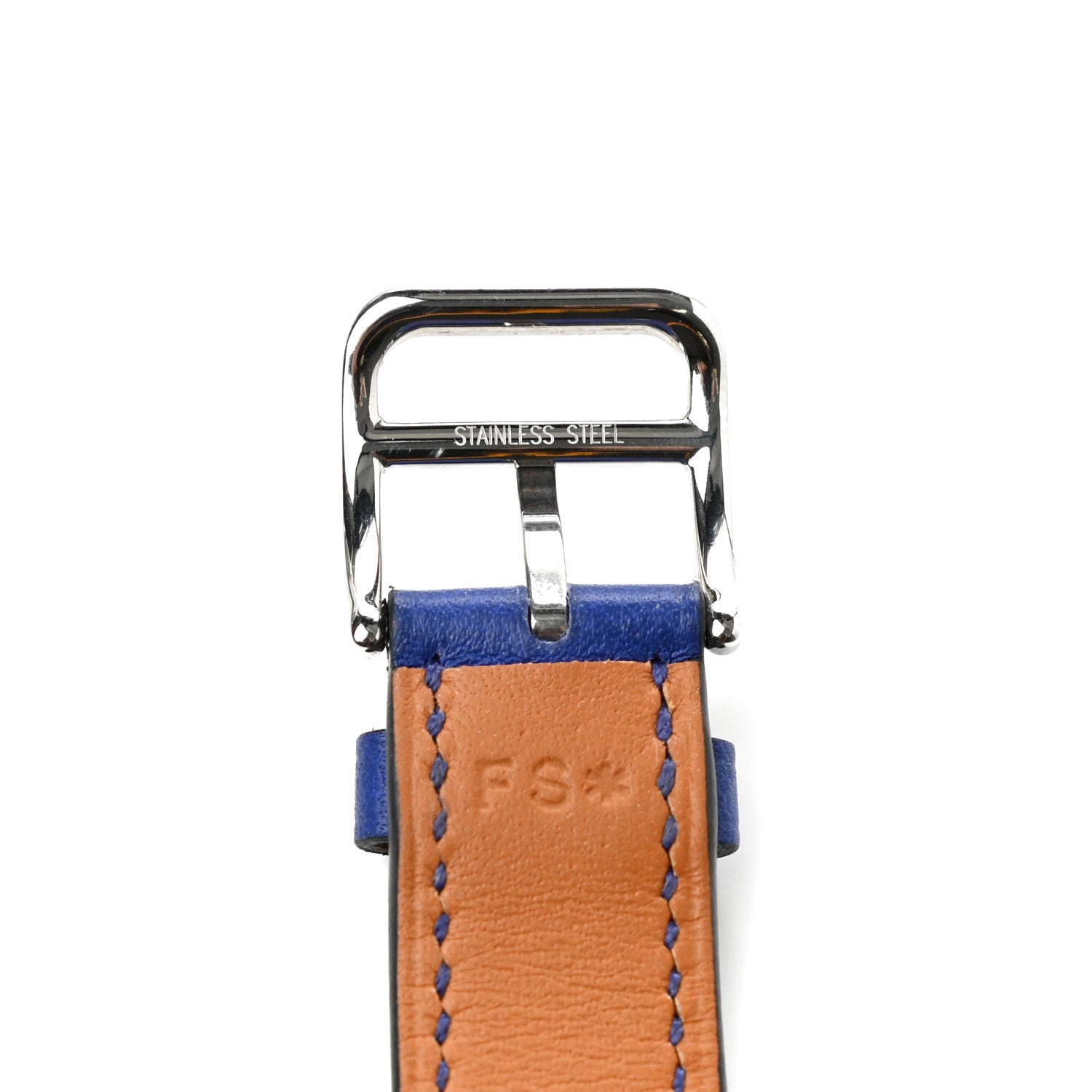 Hermes Swift Heure H Hour Watch PM Double Tour Strap Bleu Electrique 4 of 6