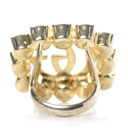 Gucci Pearl Double G Ring S Gold 4 of 5