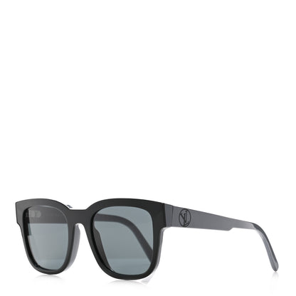 Louis Vuitton Acetate Outerspace Square Sunglasses Z1093W Black Grey 1 of 7