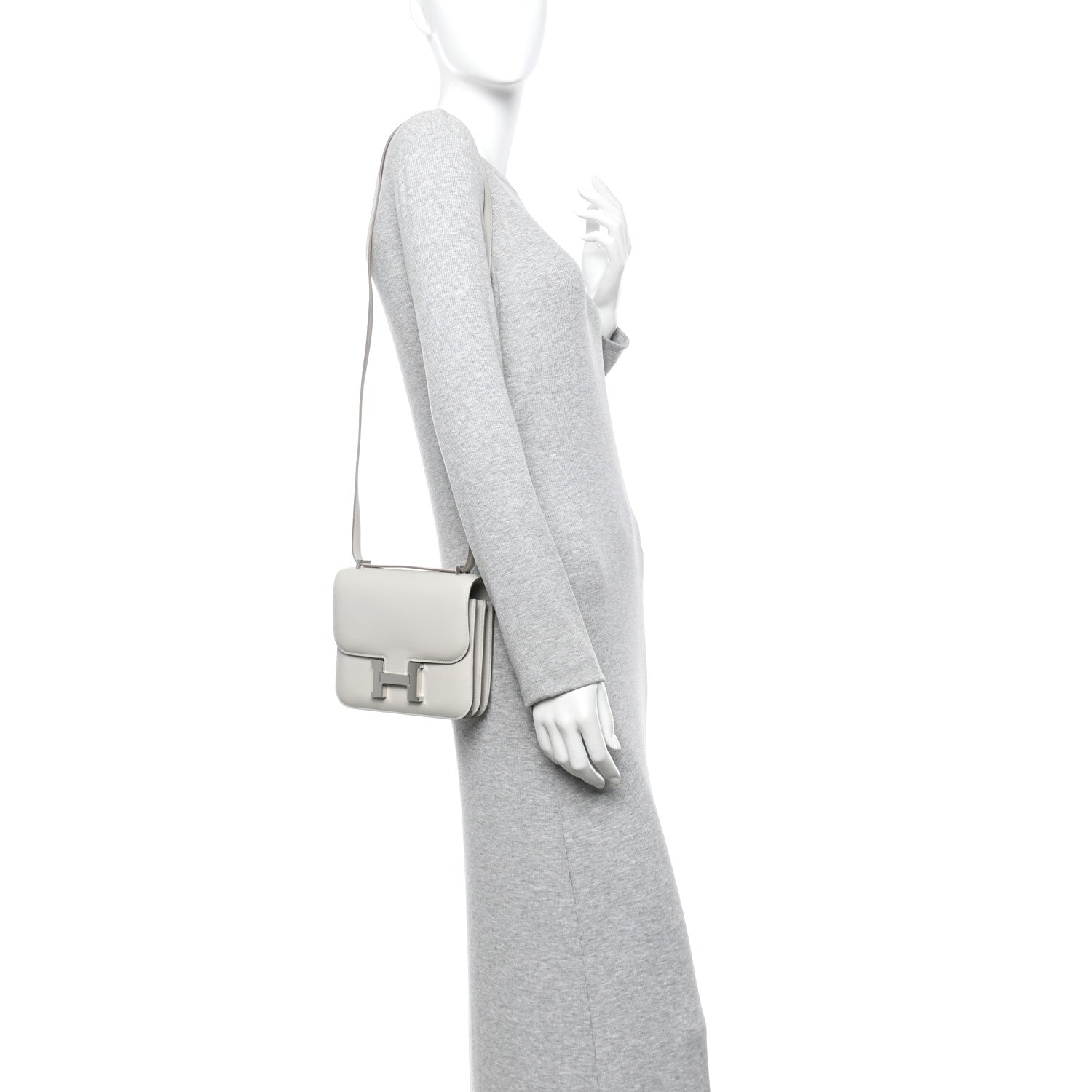 Hermes Swift Constance 18 Gris Perle 2 of 11