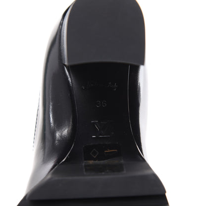 Louis Vuitton Patent Calfskin Monogram Star Trail Chelsea Ankle Boots 36 Black 6 of 8