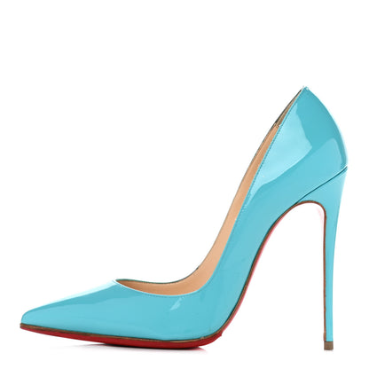 Christian Louboutin Patent So Kate 120 Pumps 37.5 Pacific 1 of 10