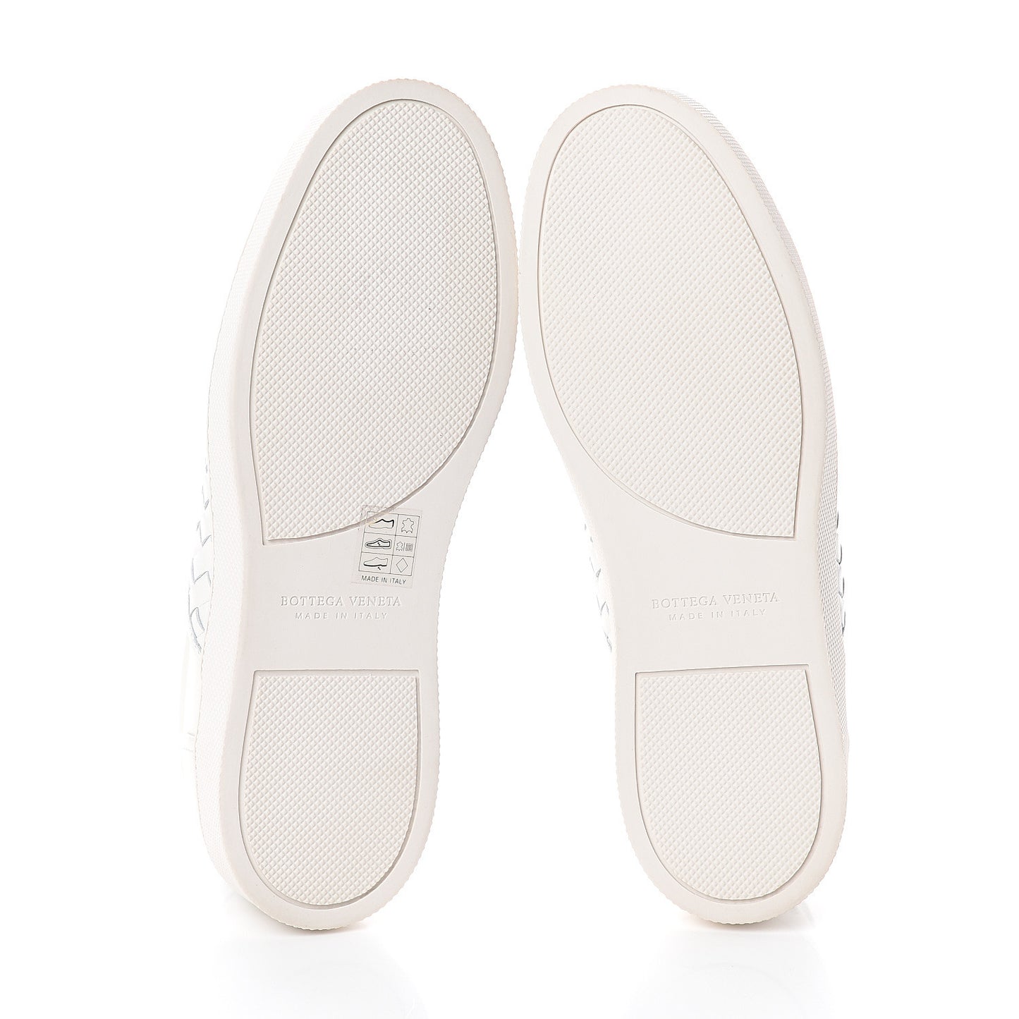 Nappa Intrecciato Slip On Sneakers 38.5 White