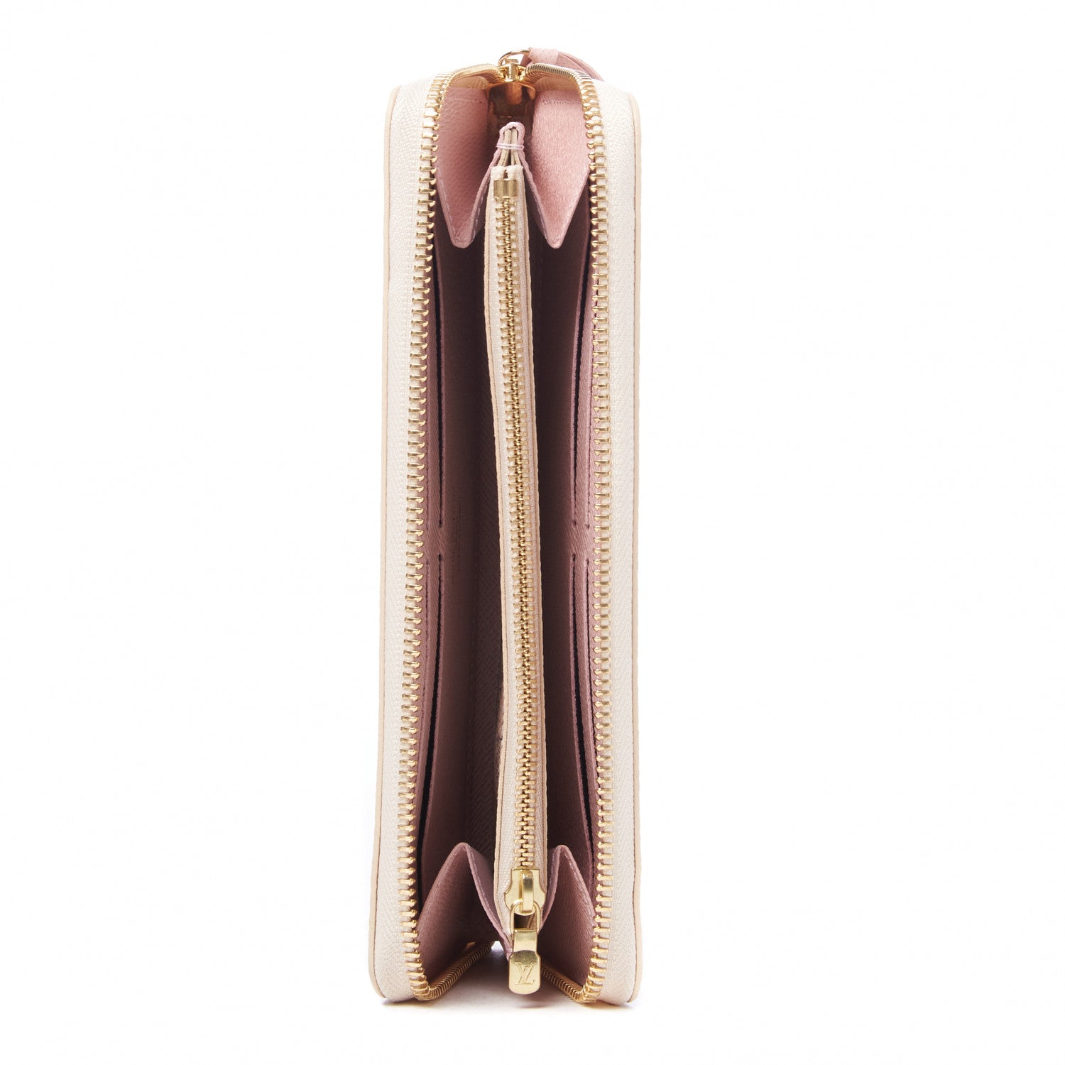 Louis Vuitton Damier Azur Clemence Wallet Rose Ballerine 7 of 8