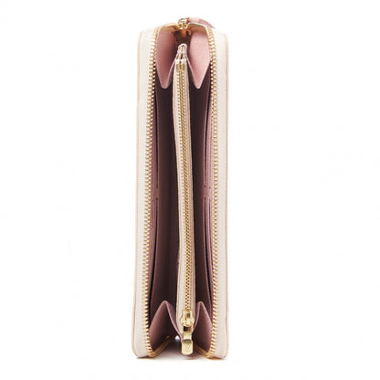 Louis Vuitton Damier Azur Clemence Wallet Rose Ballerine 7 of 8