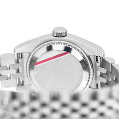 Rolex Stainless Steel 18K White Gold Diamond Mother of Pearl 26mm Oyster Perpetual Datejust Watch 179174 4 of 4