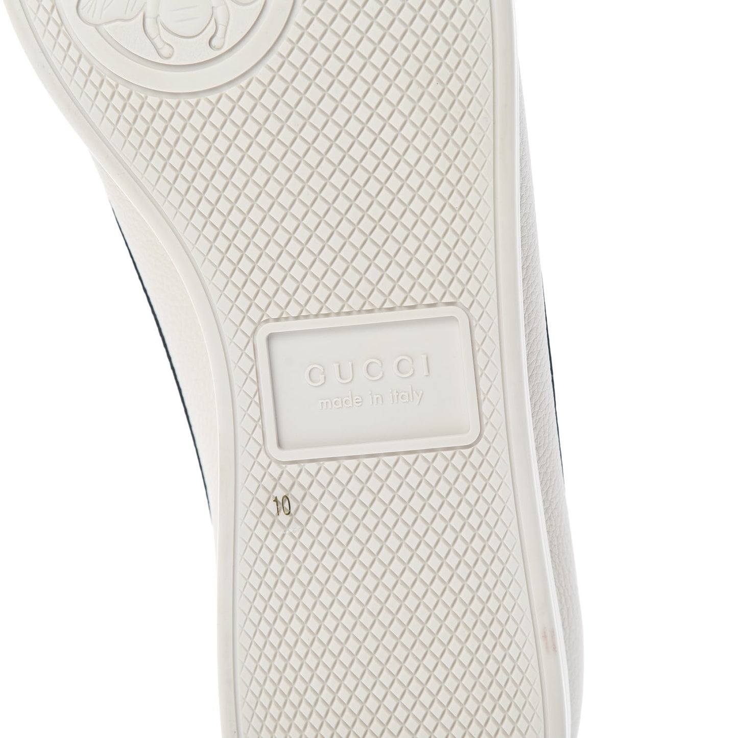 Calfskin Mens Web Falacer Sneakers 10 White Blue