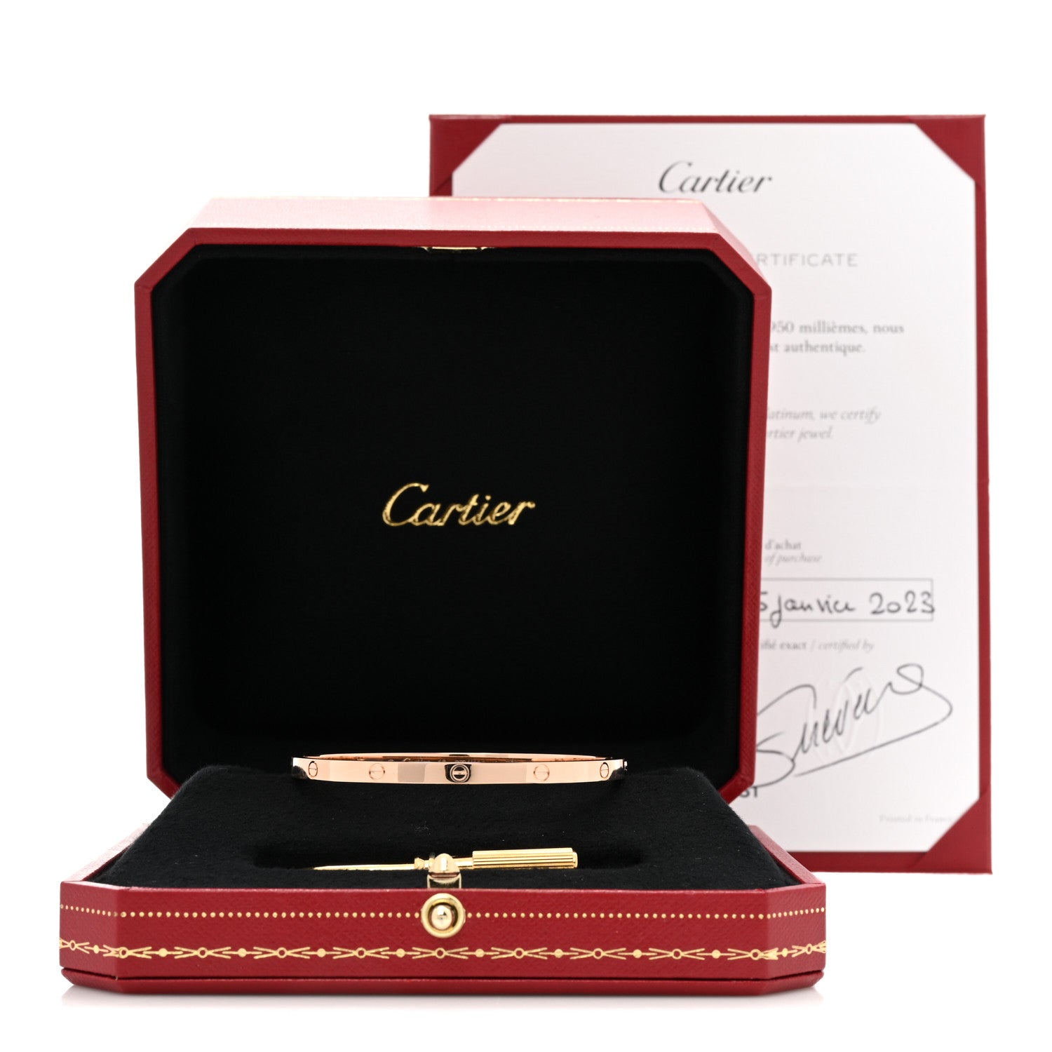 Cartier 18K Pink Gold Small LOVE Bracelet 16 5 of 5