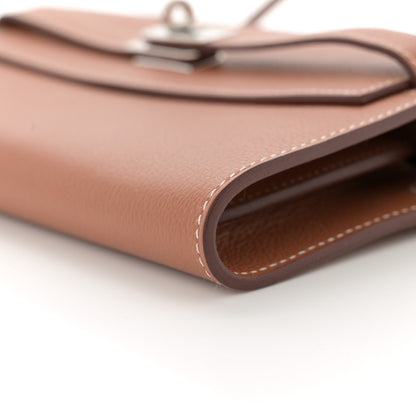 Hermes Evercolor Kelly Wallet To Go Gold 10 of 11