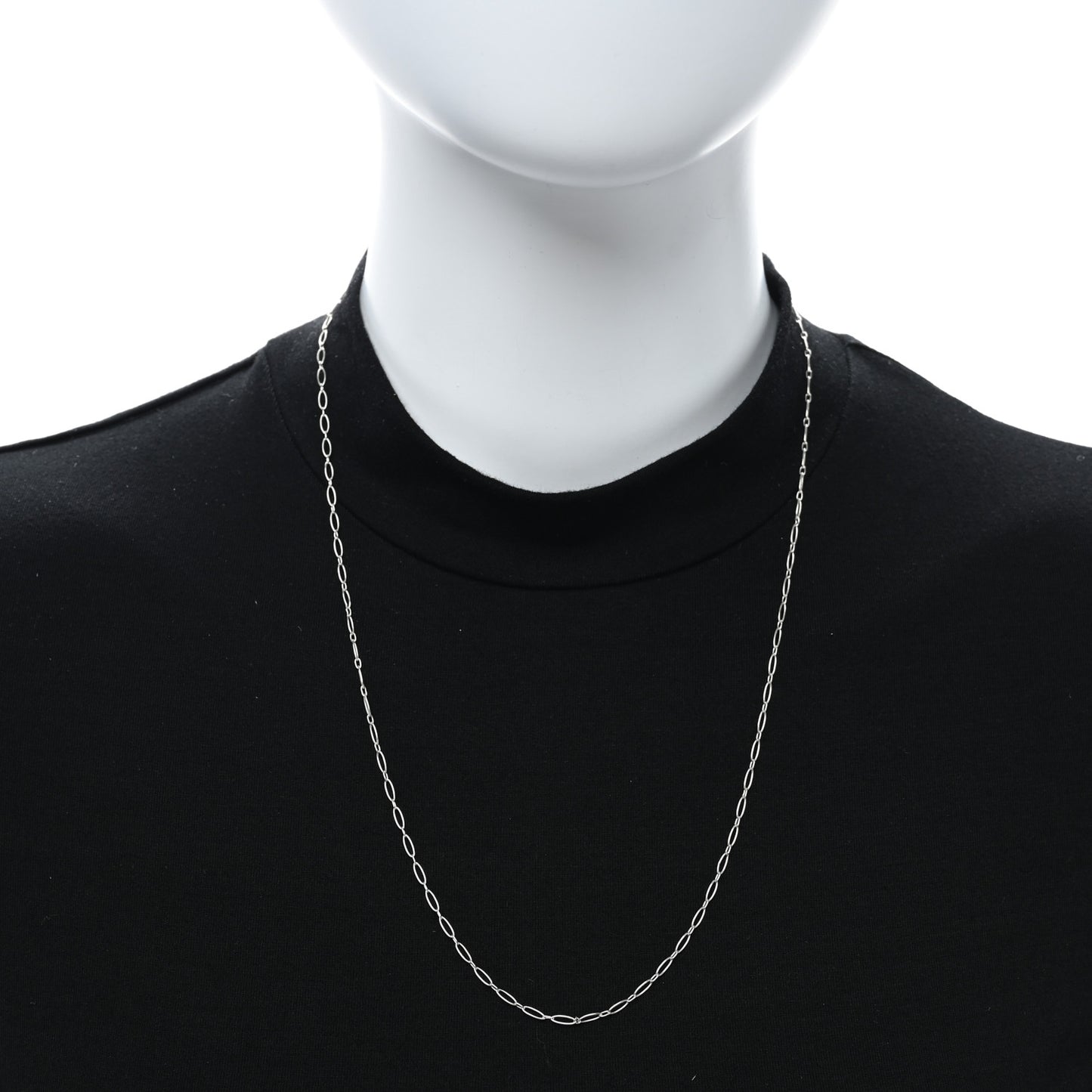 Sterling Silver Oval Link Chain Necklace 22"