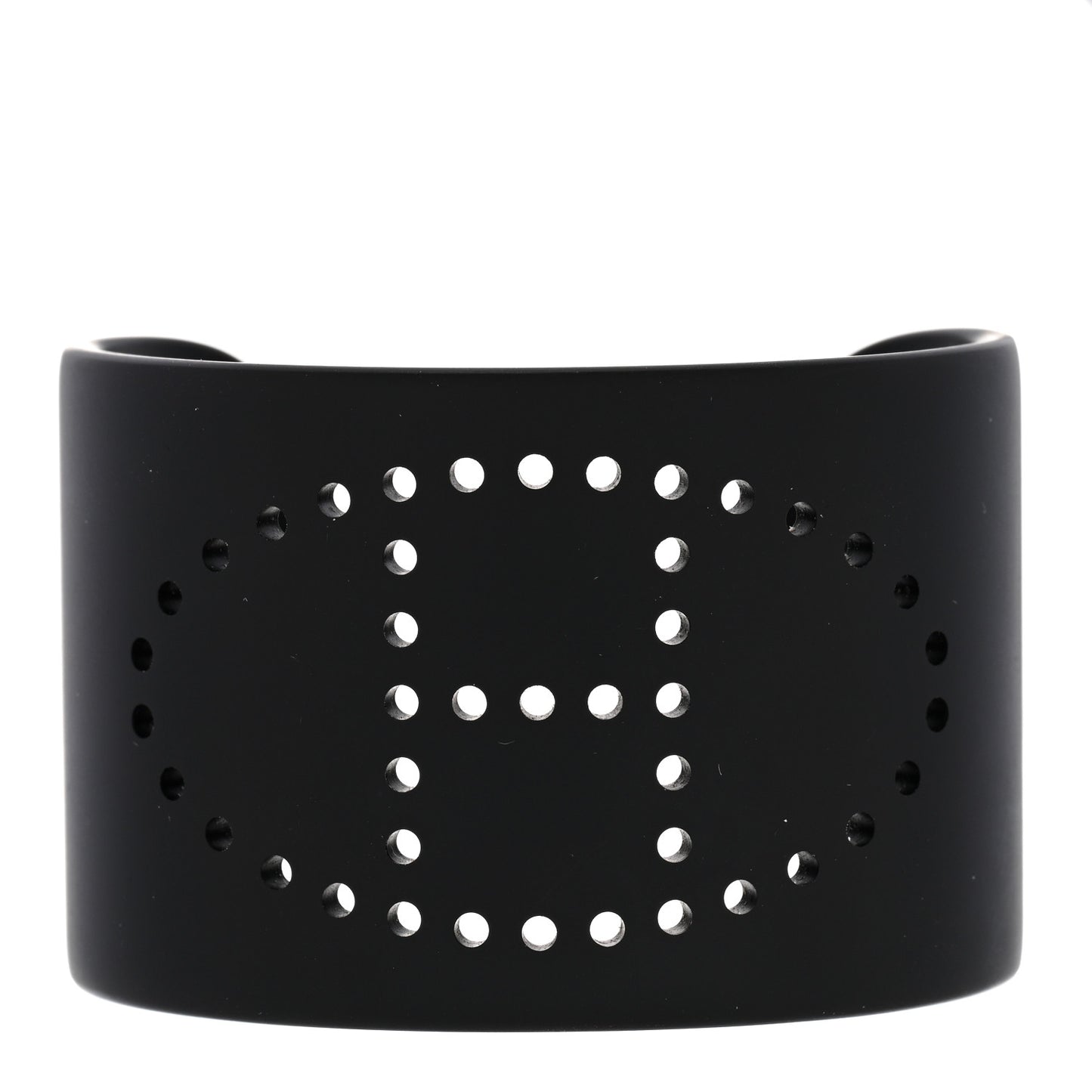 Aluminium Evelyne Sunset Cuff Bracelet Black
