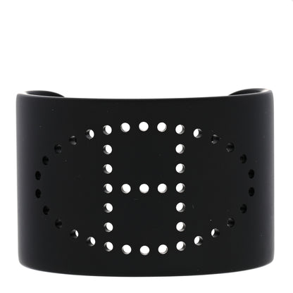 Hermes Aluminium Evelyne Sunset Cuff Bracelet Black 1 of 5