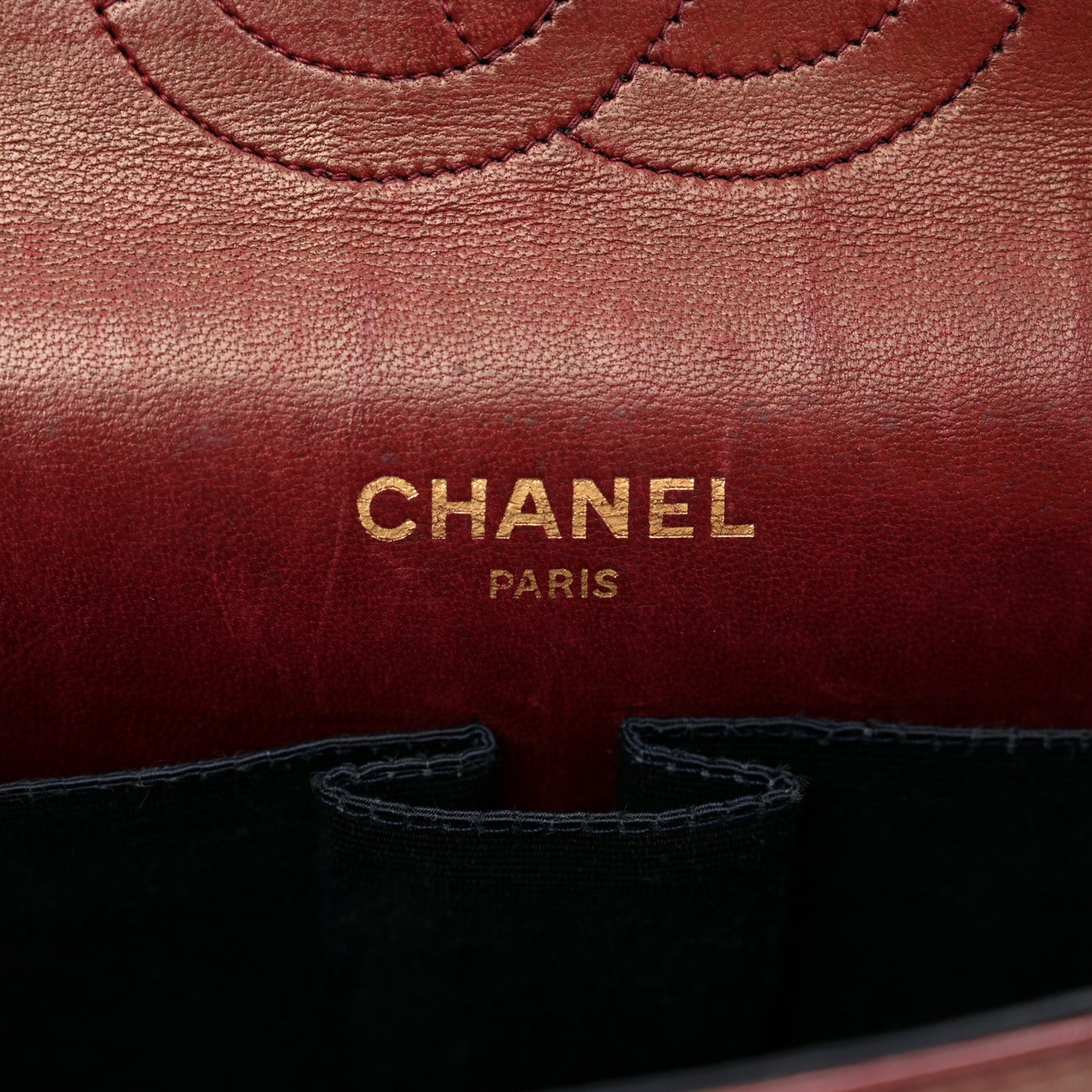 Lambskin Quilted Medium Double Flap Bijoux Chain Bordeaux