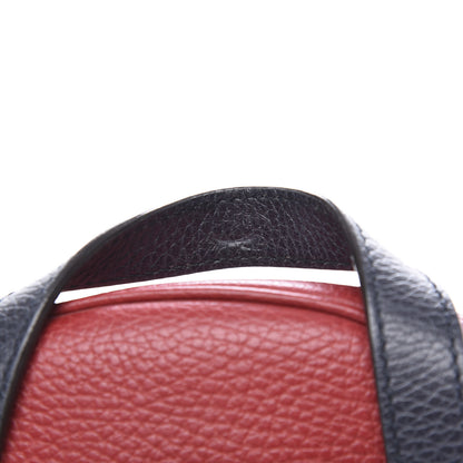 Gucci Pebbled Calfskin Bi-Color Soho Chain Backpack Red Navy 12 of 14