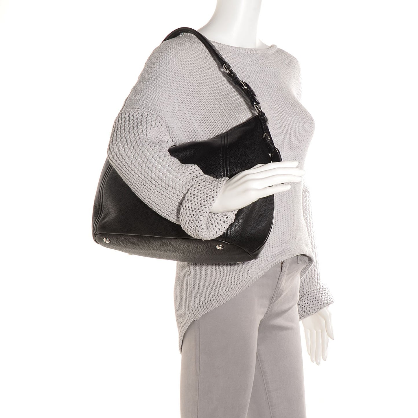 Vitello Phenix Hobo Nero Black