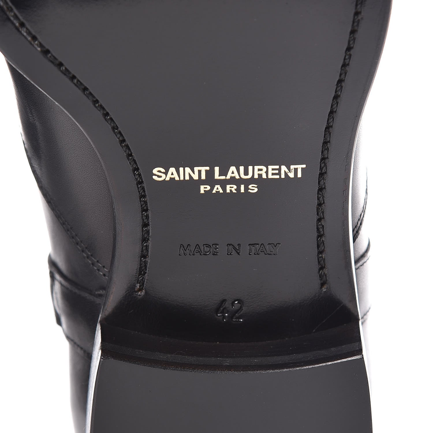 Saint Laurent Calfskin Mens Ankle Boots 42 Black 7 of 8