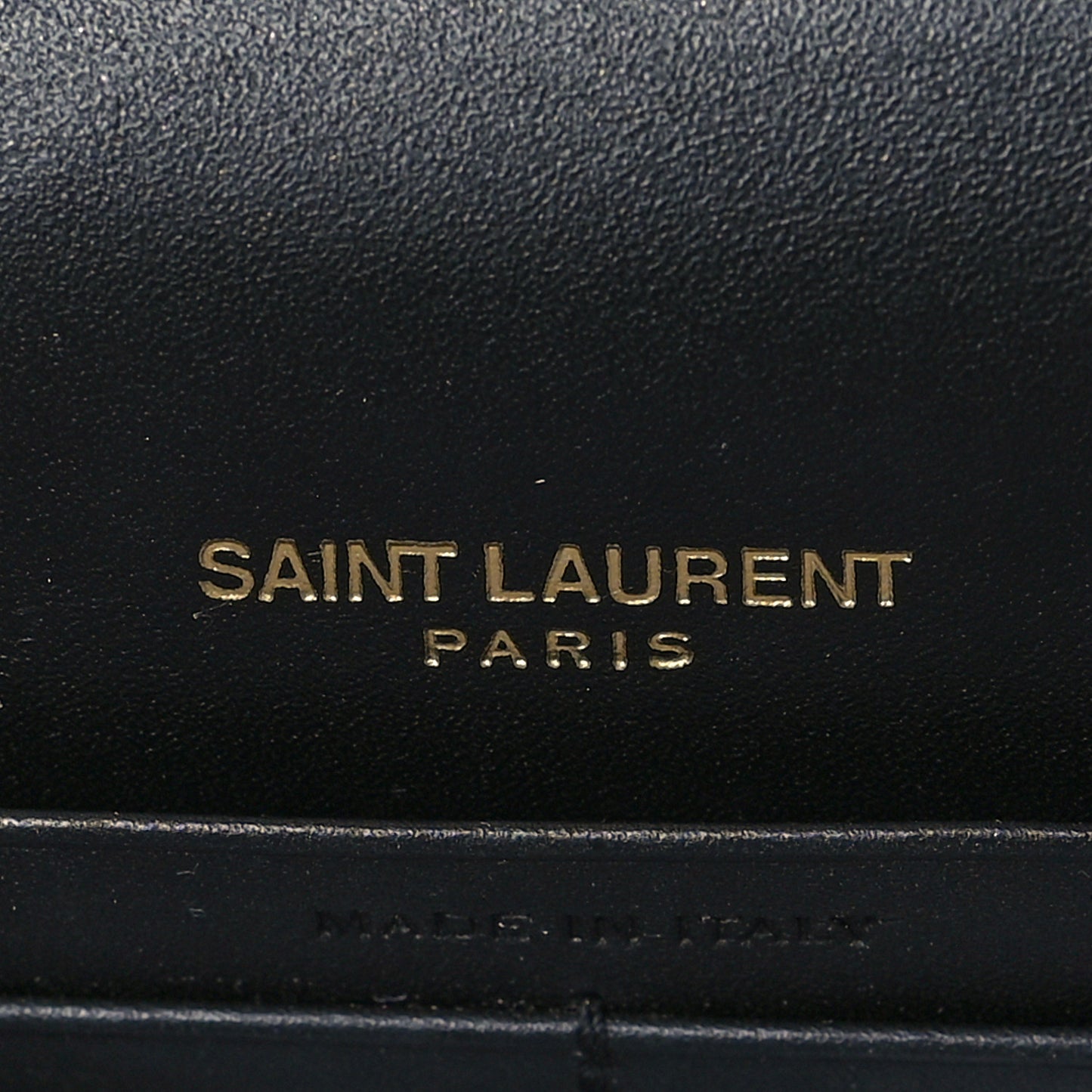 Smooth Calfskin Classic Monogram Kate Tassel Chain Wallet Black