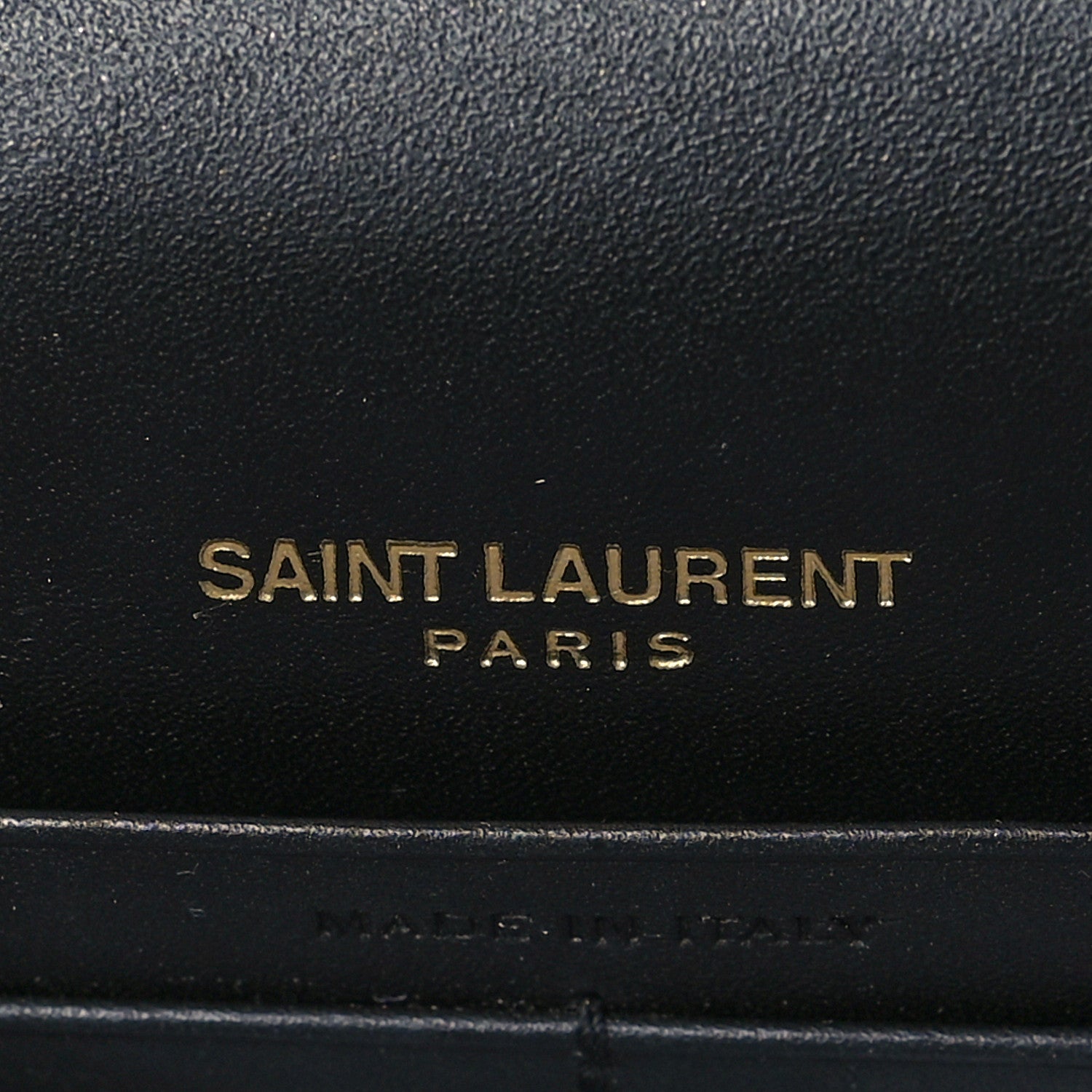 Saint Laurent Smooth Calfskin Classic Monogram Kate Tassel Chain Wallet Black 5 of 8