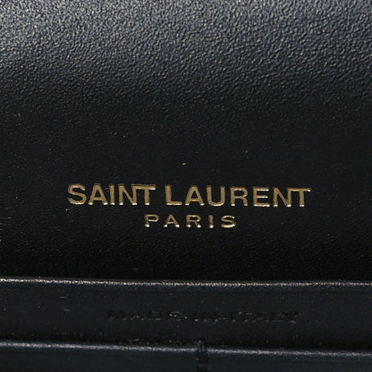 Saint Laurent Smooth Calfskin Classic Monogram Kate Tassel Chain Wallet Black 5 of 8