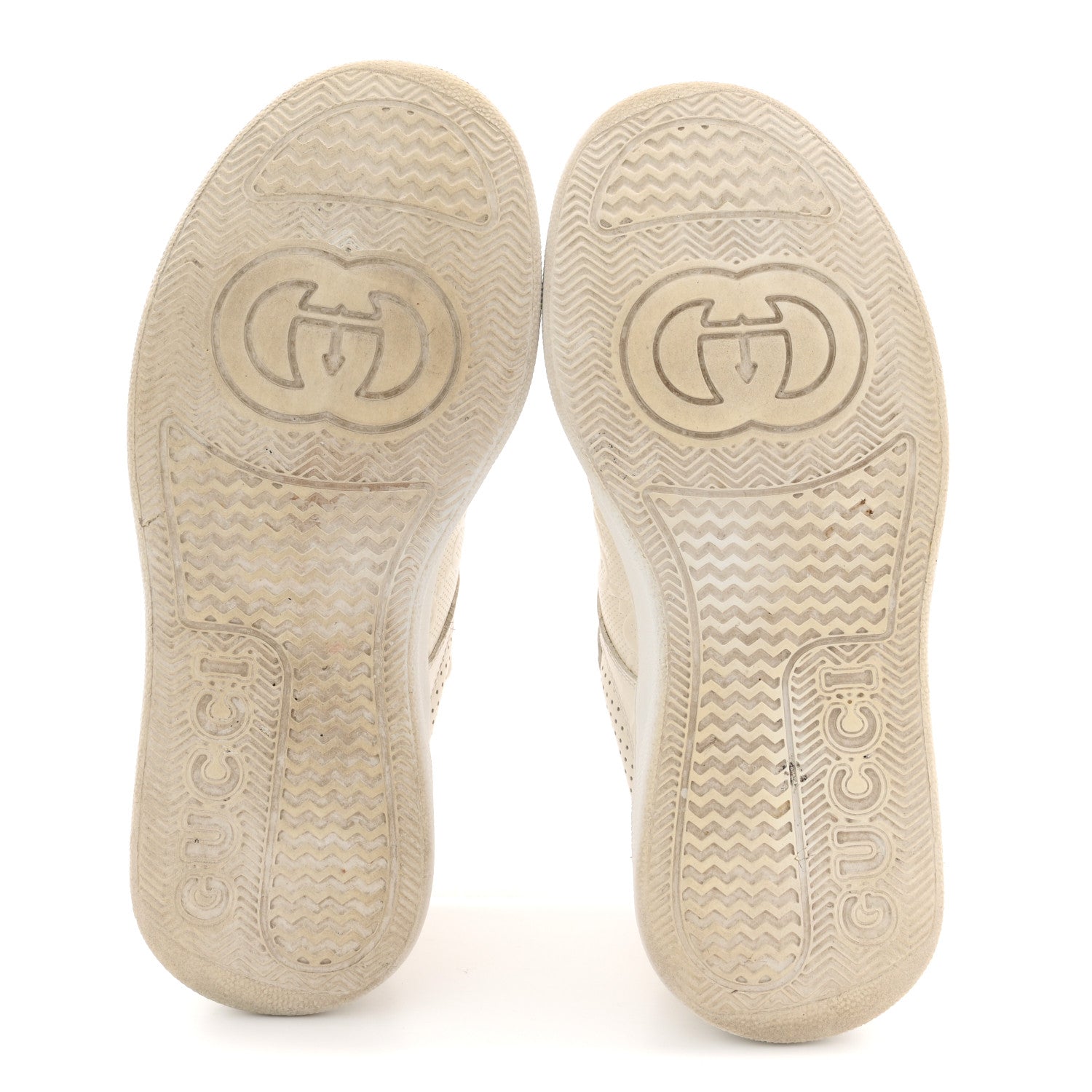 Gucci Calfskin GG Tennis Embossed Perforated Womens Platform 55mm Sneakers 37 Great White 7 of 14