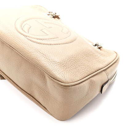 Gucci Pebbled Calfskin Small Soho Bowler Camelia 10 of 11
