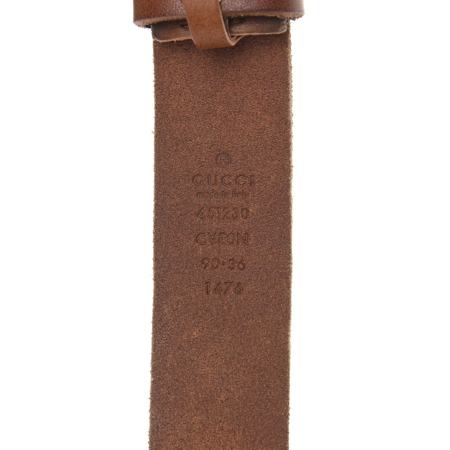 Cuoio Toscano Nickel Feline Buckle Belt 90 36 Cuir