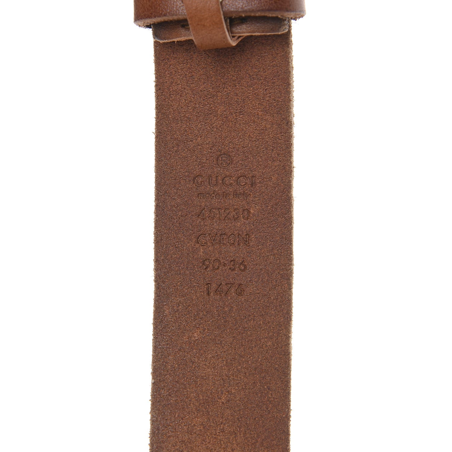 Gucci Cuoio Toscano Nickel Feline Buckle Belt 90 36 Cuir 4 of 6