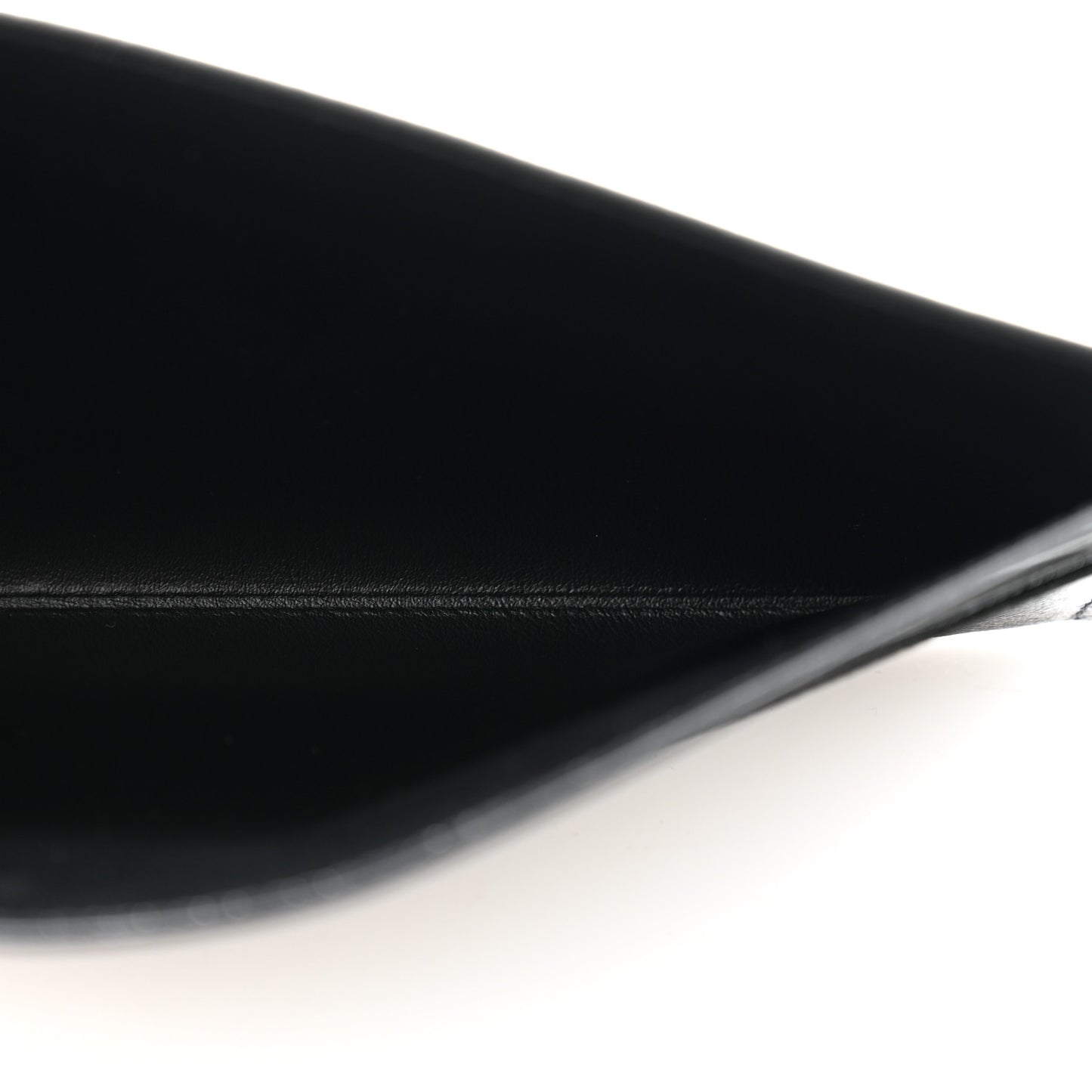 Calfskin Felicie Chain Wallet Card Holder Insert Black