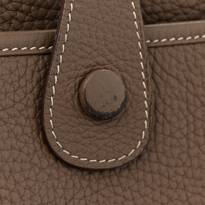 Hermes Taurillon Clemence Evelyne III GM Etoupe 16 of 18