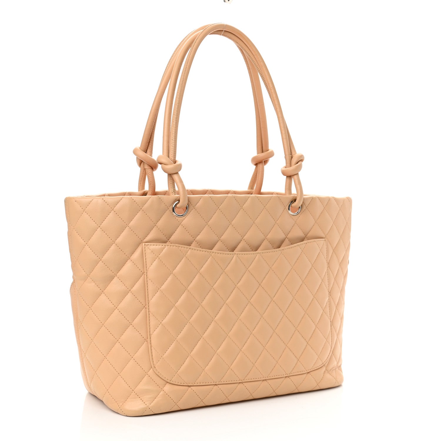 Chanel Calfskin Quilted Large Cambon Tote Beige 2 of 11
