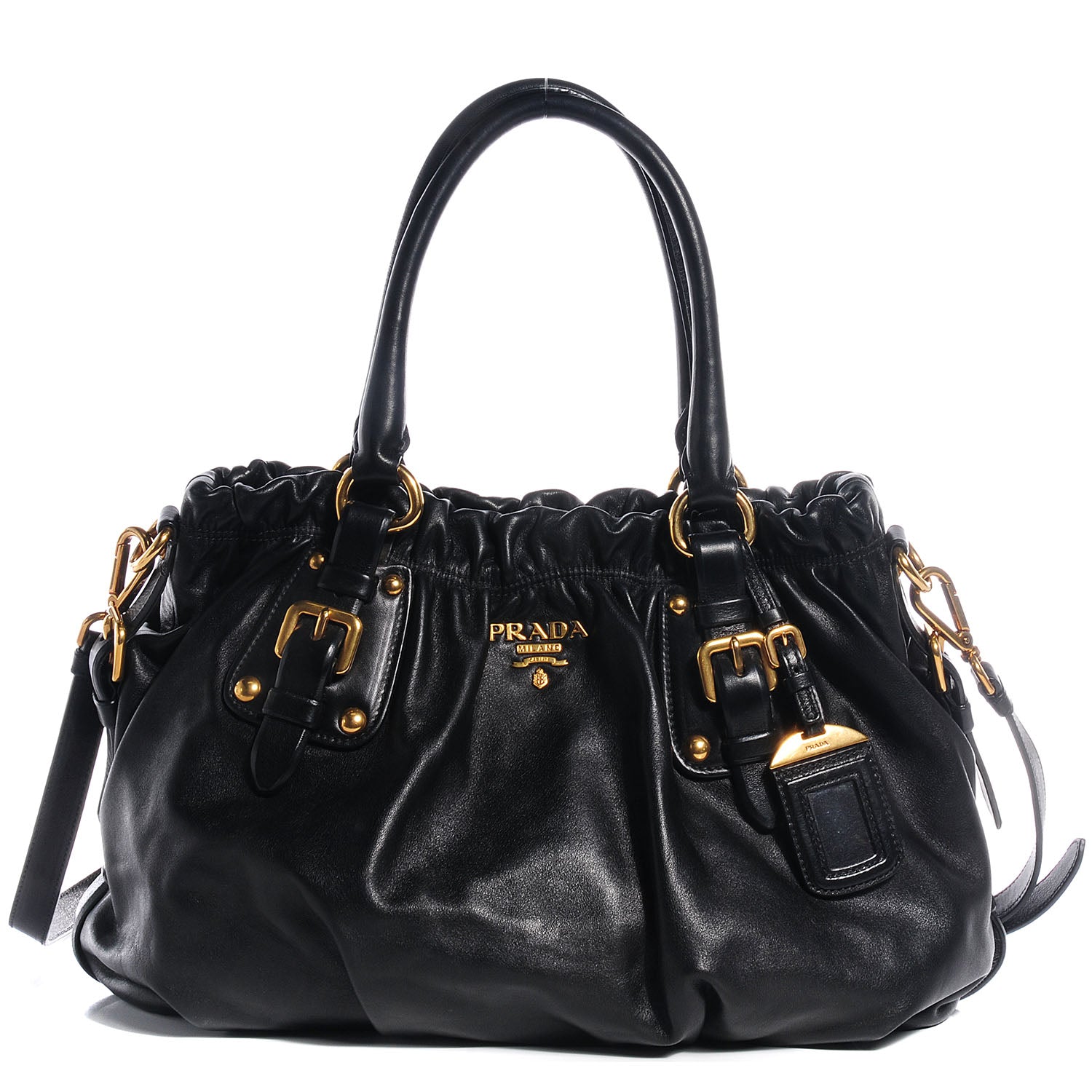 Prada Soft Calf Shopping Bag Nero Black 1 of 9